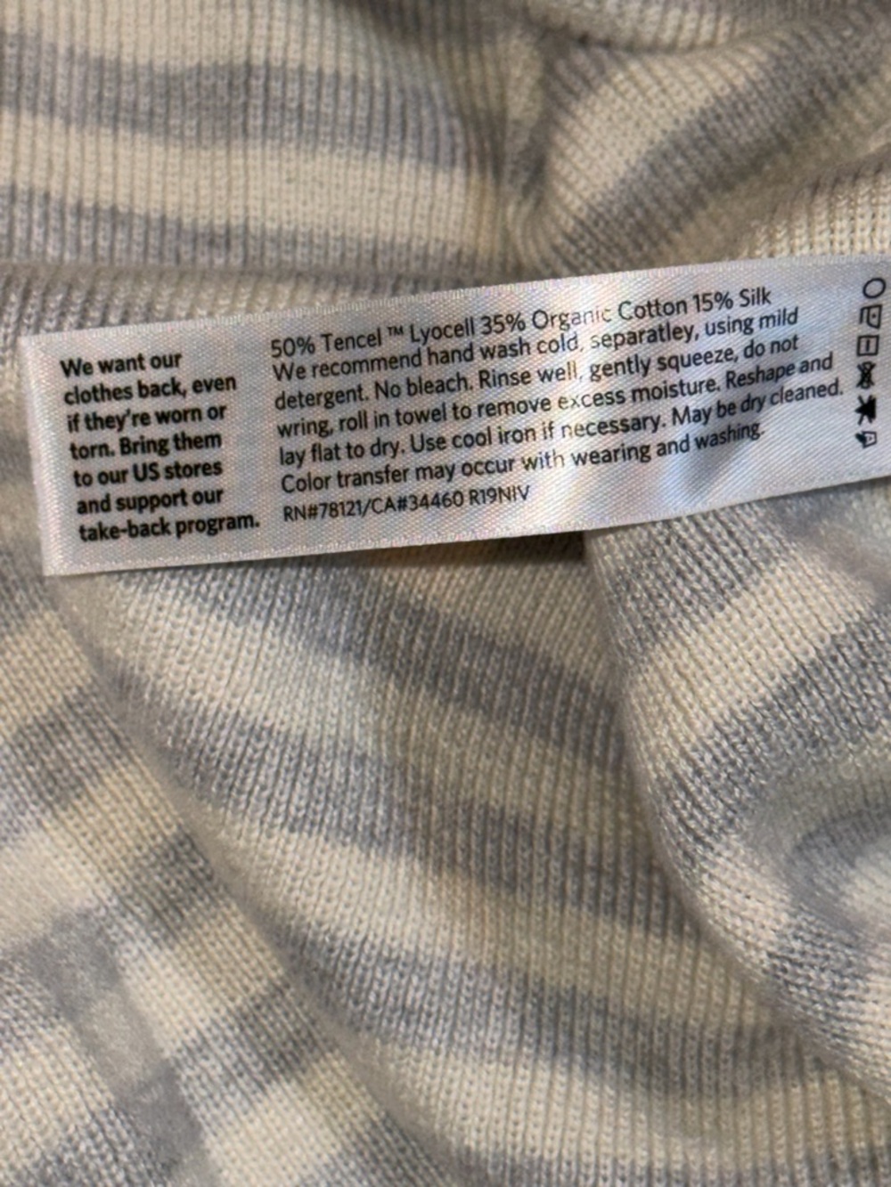 Eileen Fisher Striped Crewneck Sweater - Picture 4 of 6